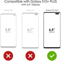 Razlikovanje Clear Shootfofofofofofof-hibrid za Samsung Galaxy S10 + Plus - TPU branik Akrilni zaštitni