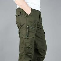 Booker opruge i jesenske hlače Multi bag na otvorenom čisto pamučne pantalone Muške labave ravne cijevi