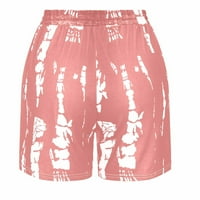 HHEI_K moda ženske elastične struk meke kratke hlače Džepovi casual pidžama kratke hlače za bicikliste