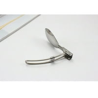 Do 50% popusta, DVKPTBK od nehrđajućeg čelika Sklopivi kašičicu s dvostrukom korištenjem sa viljuškom