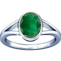 Ramneek dragulji 6.25-6. Carat Zambian Emerald Panna Gemstone Panchdhatu Ring za muškarce i žene