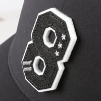 Daxton Strukturirani kapa za bejzbol kapa 3D abeceda A do Z Plotov broj Početno svijetlo sivo, broj
