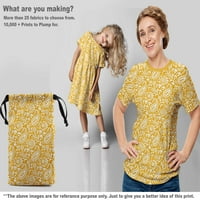 Onuone pamuk poplin twill žuta tkanina Paisleys šivaće tkanine sa dvoricom tiskanim diy odjećom šivica