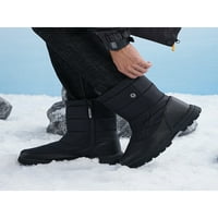 Daeful Womenske čizme Lug potplat zimski snijeg snijeg srednje teleći planinarske čizme Izolirani klizanje