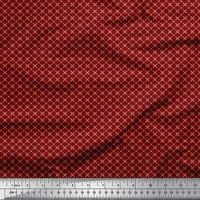 Soimoi Rayon Crepe tkanina Geometrijska male dekor tkanine Široko dvorište
