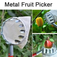 Metalni voćni hvatač voća Vrtlarstvo Peach pogodni alat za odabir visokog drveta