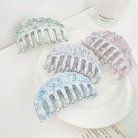 Huanledash stezaljka Jednostavan stil Extra-Veliki glatki rub ultralight jakih zuba haljina od plastike