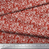 Soimoi Japan Crepe Satin Tkanina odlazi i cvjetna umjetnička tkanina od dvorišta širom dvorišta