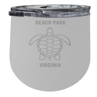 Park na plaži Virginia oz bijelog lasera Izolirana vina od nehrđajućeg čelika