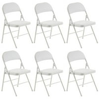 Elegantne sklopive željeza i PVC stolice za kongresnu i izložbu Bijeli -Grey