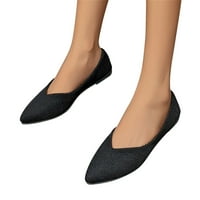 Ženska modna čvrsta boja prozračna krpa u komfornom cipele u pravu crno 38
