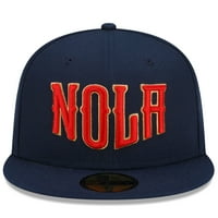 Muška nova era mornarica New Orleans Pelicans City Edition alternativa 59FFIFTY ugrađeni šešir