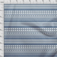 Onuone pamuk Poplin Twill Royal Plava tkanina Geometrijska plemena šivaća tkanina od dvorišta tiskana