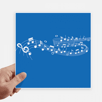 Blue Flappg muzika 5-le naljepnica za osoblje Square Wall kofer za laptop naljepnica