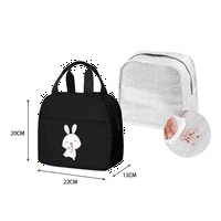 Cartoon Bunny Kawaii ruksaci, s torbom za ručak, futrolom za pilić, privjesak za pilić medvjed avokado,