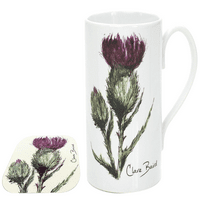 Clare Baird Thistle Cvijet Scotland Porcelain set i podzemne kože
