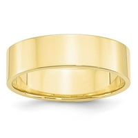 10k žuto zlato ltw ravne muškarce ženske vjenčane prstene veličine 9,5