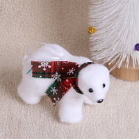 Pmedae božićni ukras medvjeda lutka viseći ukrasi desktop ukrasi nose privjesak