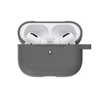 Silikonska futrola za Airpods Pro bežične Bluetooth slušalice Zaštitni poklopac sa kukom za vanjsko putovanje