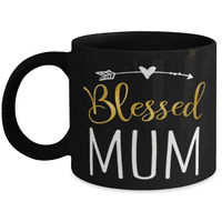 Blažena šalica za kafu mama - poklon za mamu 11oz crni čaj čaja - nova mama baka najava o trudnoći prisutna