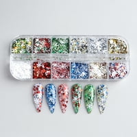Holografski ekser za nokte Simeid ukrasi za nokte Nail Sequins Manikure Design Nails Glitter Dobavljači