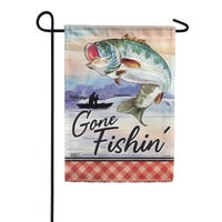 Carson Garden Flag - Kućica za ribolov, dvostrano