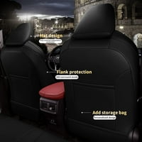 Prilagođene poklopce sjedala za Toyota Ch CH-R - Potpuni set FAU kožni zaštitnik sjedala vodootporan