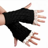 Giligiliso Clearence ženska casual čvrsta pletena čipka rukavica rukavice bez rukava na poluvremene