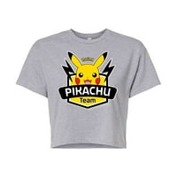 Pokémon - Team Pikachu - Juniors Cropped pamučna mješavina majica