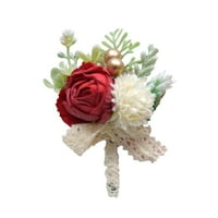 Rose cvjetni broš igle - tkanine ručno rađene cvijeće za žene za žene Muškarci svadbeni vjenčanje Božićna