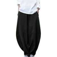 Ženske hlače Sawvnm Ženske casual labave vrećice džepne hlače modne pantalone za repute Kombinezone