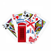 Britanija uk uk london zastava crveni telefonski kat poker igrati čarobnu karticu zabavne ploče