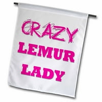 Crazy Lemur Lady Garden Flag FL-175153-2