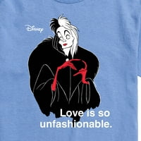 Disney Villains - Cruella de vil Ljubav nepotpuna - Muška grafička majica kratkih rukava