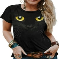 Majica Colisha Dame majica s kratkim rukavima 3D Print ljetni vrhovi Mekani odmor za prazničnu gredu