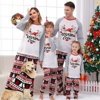 SPEMM Usklađivanje božićne pidžame za djecu Pismo Djeca organski pamučni dječaci Božićne pidžame