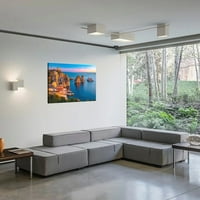 Twondown uz morsko platno Zidno umjetnički dekor, vodoravna verzija umjetnička djela moderni kućni dekor,