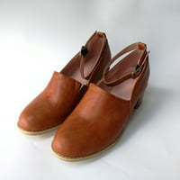 Žene Sandal Clearence Fau kožne cipele sa potpeticama na petu za dame modne ljetne sandale veličine
