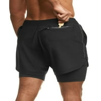Muškarci Sportske kratke hlače Elastične struke Sportske hlače Izvođenje usta pogodnih za jogging fitness