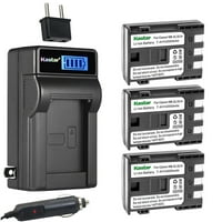 Kastar NB-2LH baterija i LCD AC punjač kompatibilan sa Canon MD215, MD235, MD225, MD235, MV255, MV53,