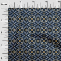 Onuone pamuk poplin plava tkanina Geometrijska sajam otok uzorka haljina materijala tkanina za ispis
