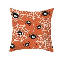 Kiewfjdk ukrasi Halloween Halloween Witch bacanje futrole Čarobne mačje jastuk Cover narančasta f