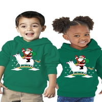 Neugodni stilovi ružna božićna kapuljača za djevojke dječake Toddler Xmas Smile dukserir