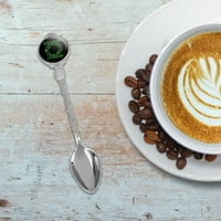 Zeleni fenjer zeleni ikoni LOGO Novost kolekcionarska demitasse čaj kašika kafe
