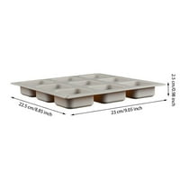 Kvadratni silikonski kolač kalup kalupa za šupljice Cupcakes Bakeware Kalupi od visoke temperature otporni