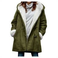 Kakina s ležerne ženske jakne i kaputi čišćenje žene zimske plus veličine čvrsti plus baršunasti kaput