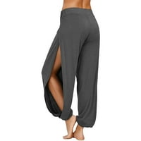 Honeeladyy prodaja ženskih joga harem hlače casual labav bočni prorez joggers sportska odjeća za aktivne