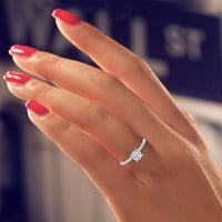 Pgeraug pokloni za žene prsten rhinestone vjenčani nakit zvona veličine 5- legura poklon prste prsten