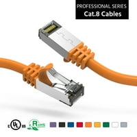 3ft mačka. S FTP Ethernet mrežni kabel narančasta 26AWG, pakovanje