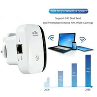 Clearsance WiFi Extender, WiFi repetitor Pristupni način, signal u potpunosti pokrivač u cijelu kuću, 300Mbps 2.4GHz, u skladu sa 802.11b g n, bijeli